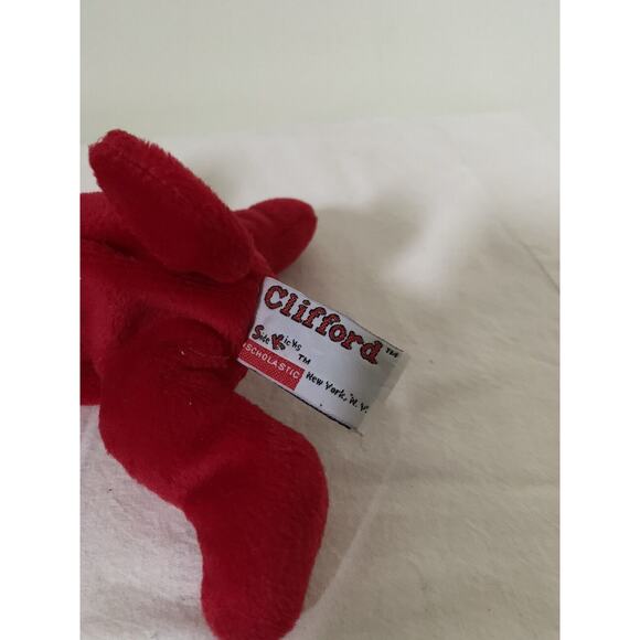 Clifford the Big Red Dog Plush Scholastic Side Kicks 8" Tags Bean Bag Toy - Picture 9 of 16